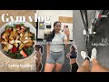 Gym vlog  leg day transforming our bodies eating healthy and accomplishing new goals