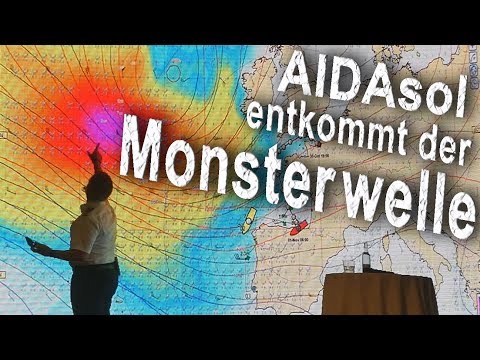 AIDAsol entkommt der Monsterwelle - Von Hamburg nach Mallorca