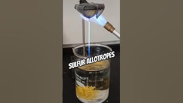 Burning sulfur and making several allotropes