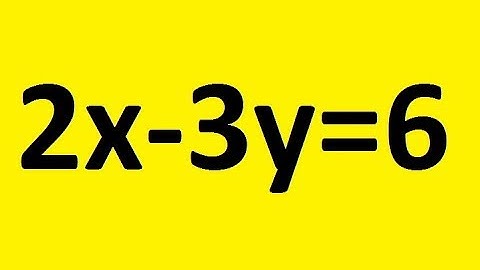 Find the intercepts and graph the line 2x-3y=6