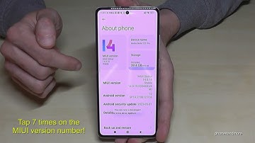 Redmi Note 12T Pro (5G): How to enable the Developer Options? for USB Debugging etc.