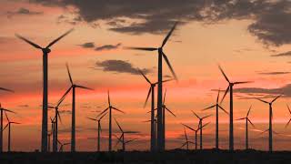 Windmill with Sunset | Free Footage Video HD