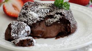 How to make chocolate lava cake by cooking with manuela