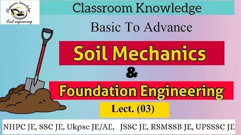 Lecture - 03 |Soil Origin and its Properties |Soil Mechanics and Foundation Engineering |(class-03)