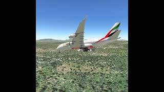 Airbus A380 Emergency Landing to Ground #shorts