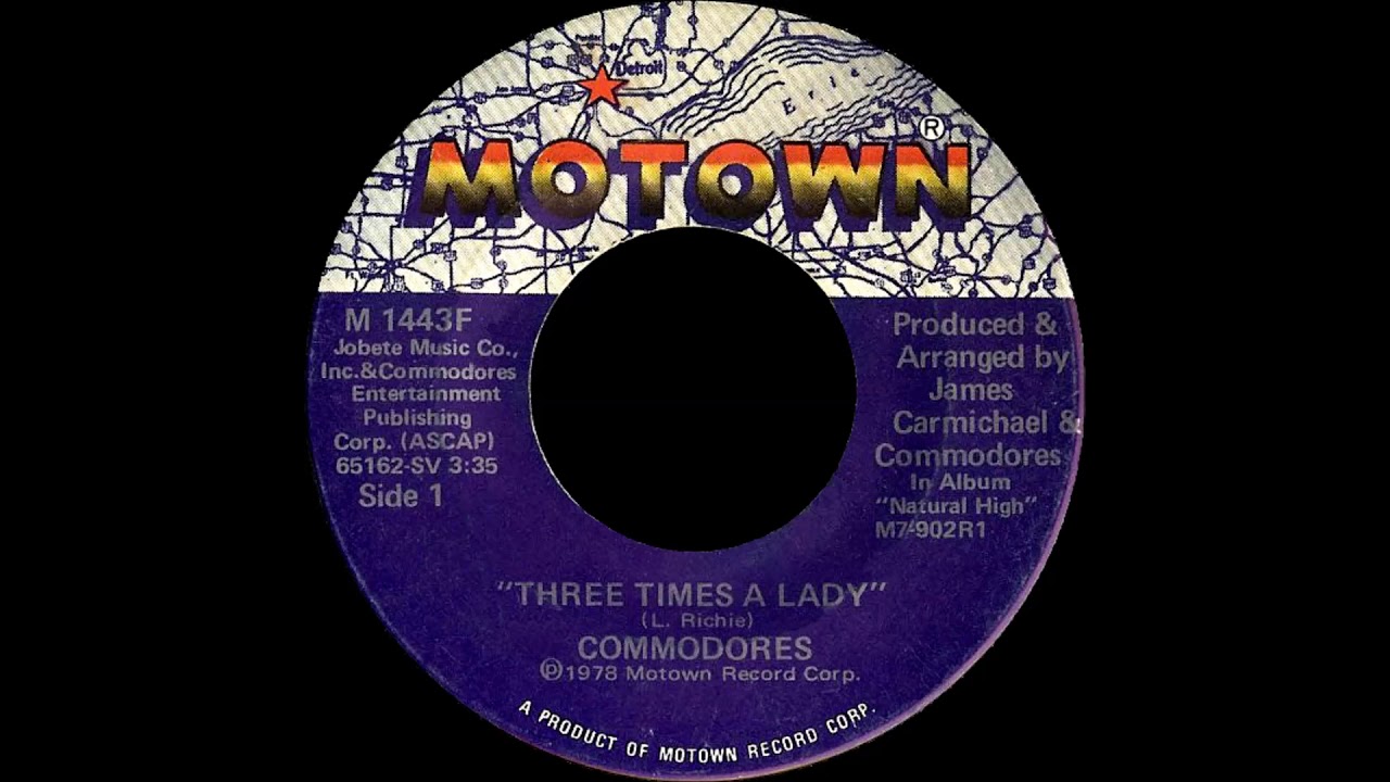 Commodores Three Times A Lady 7 Version Hq Audio Youtube