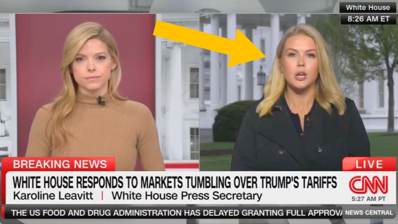 Trump Press Secy PANICS over DISASTER tariffs, economic COLLAPSE