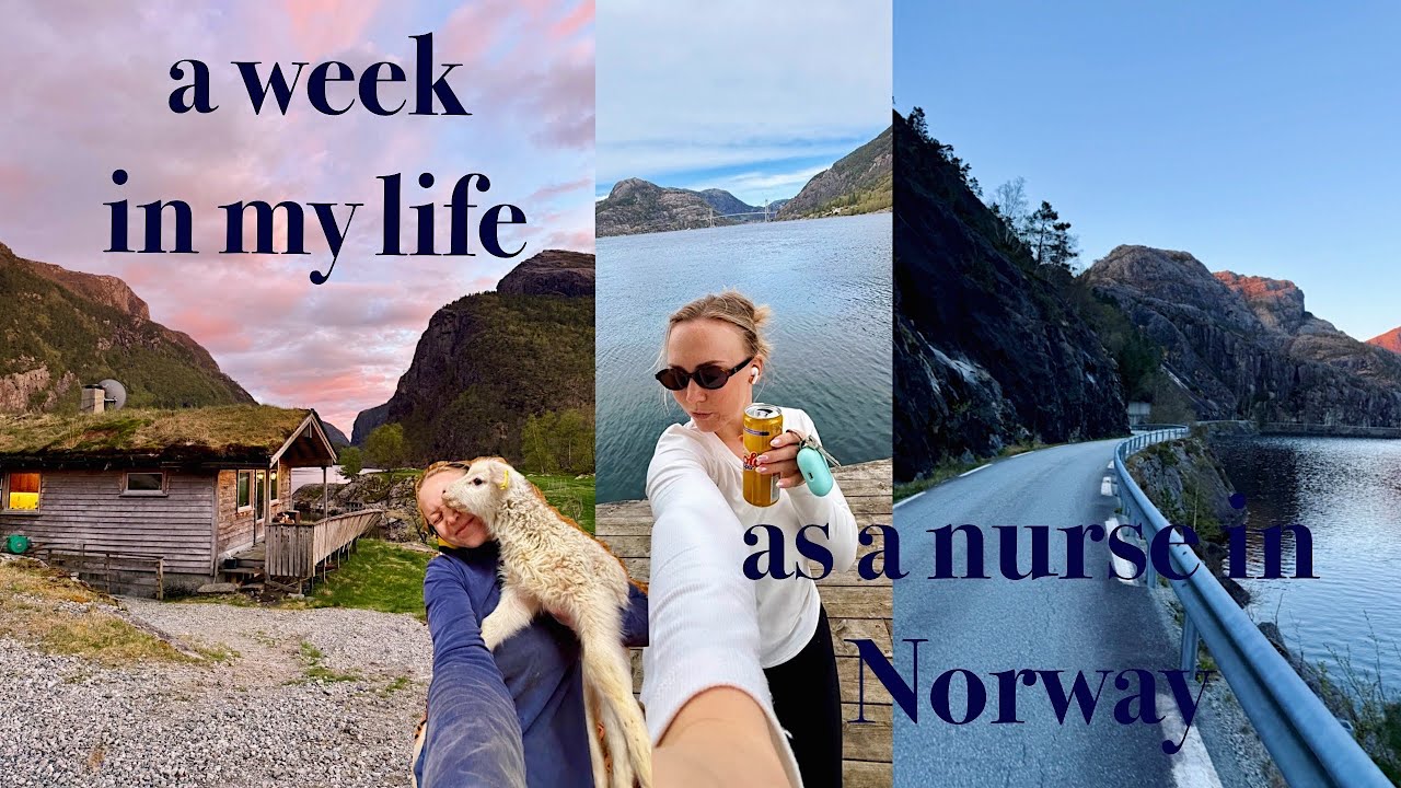 NURSE WEEK IN MY LIFE IN NORWAY: 4 shifts, meal prep, runs & Norwegian countryside vlog.