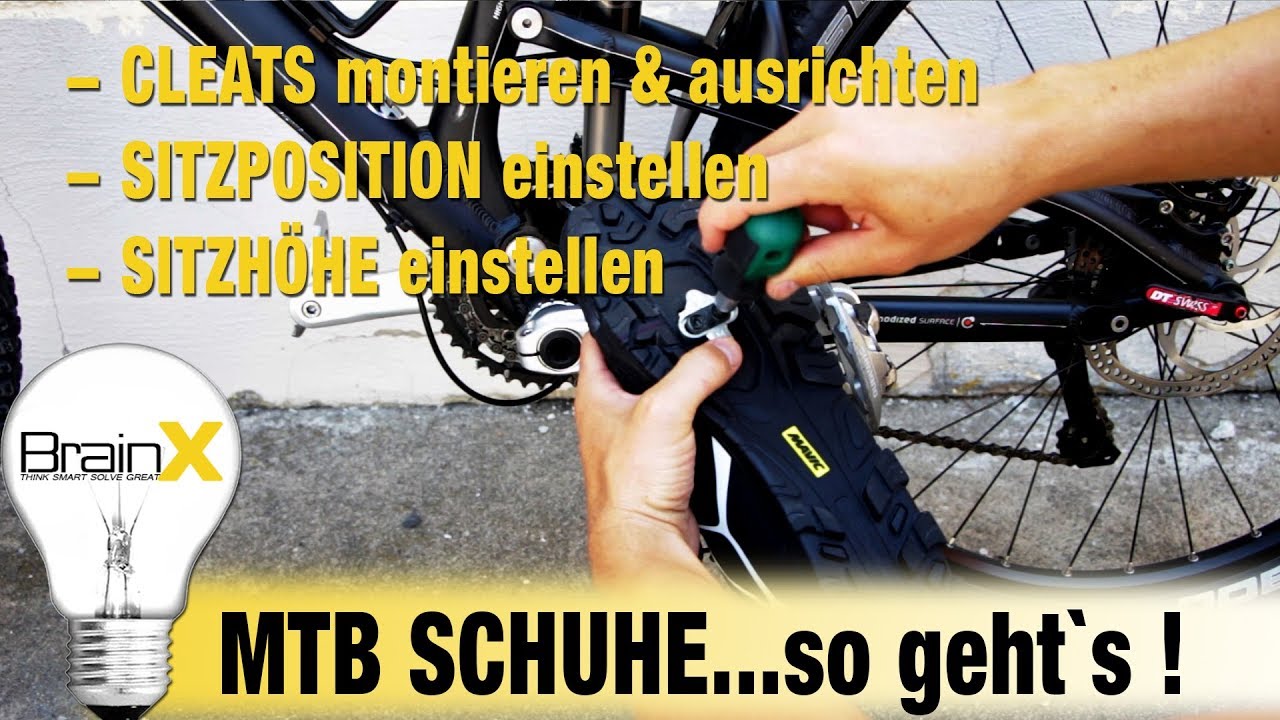 MTB Cleats + Schuhe + Pedale + Sitzposition + Sattel richtig einstellen