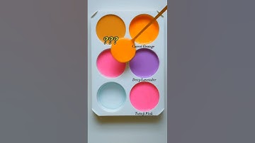 🧡💜💗 Watch These Colors Transform Into Pure Art Magic 🎨🔥Carrot Orange Meets Deep Lavender Tutuji Pink