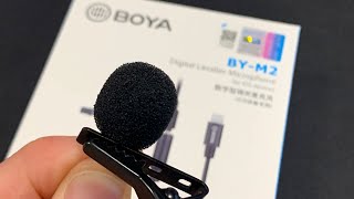 Test, Test 123! BOYA BY-M2 Lavalier Microphone!