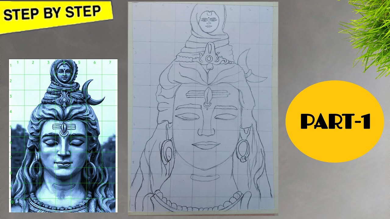 How to draw lord shiva, Mahashivratri drawing, Shiva drawing outline