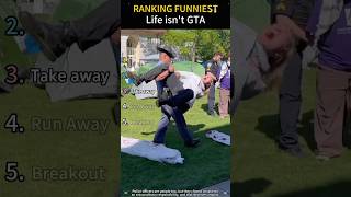 Funny cop moments🤣 Bro, reality isn’t GTA😎#funnyvideo #fail #cops #police