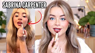 I followed *Sabrina Carpenter's* MAKEUP ROUTINE!!!