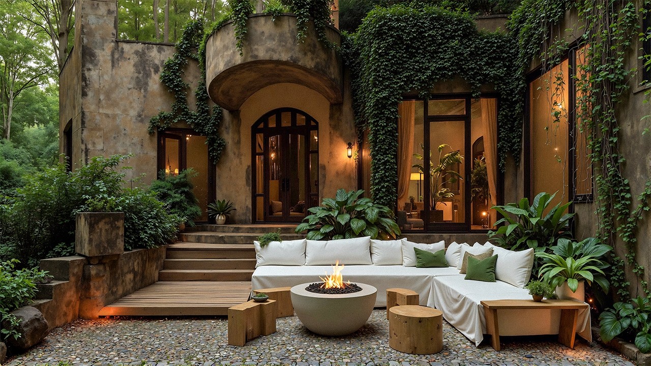 Cozy Jazz in a Home Courtyard 🌿 Sweet Jazz & Simple Calm To Relieve Stress