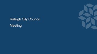 Raleigh City Council Evening Meeting  May 7, 2024