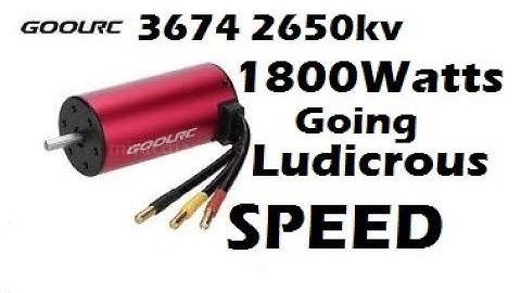 GoolRC S3674 2650kv Motor Thrust Test Motor test of the Week