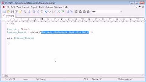Beginner PHP Tutorial - 46 - String Functions: String Length