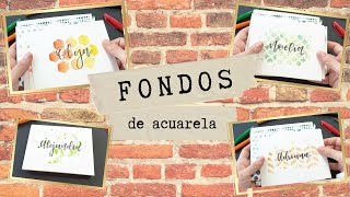 FONDOS de LETTERING #2 MUY FÁCILES Cómo hacer LADRILLOS con ACUARELAS