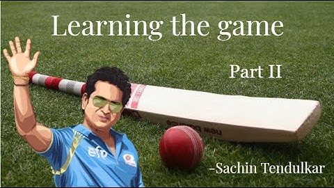 Learning The Game| Sachin Tendulkar| Part 2| Samacheer Kalvi| Class 9| Unit 1|