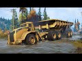 SnowRunner - Haulmax 3900 6x6 - Heavy Mining Dump Trailer Driving Offroad