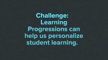 What is a learning progression?