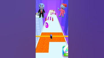 Roof Rails Lvl.10 – The Girl is Teasing Roof Man | Fail❌ to Victory✅ #shorts #games #roofrails