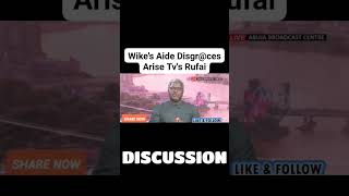 Watch How Wike's Media Aide Embarr@ssed Arise TV's Rufai Oseni Today On Live TV.