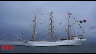 Arriba el Buque Cuauhtémoc de la Armada de México al puerto de Dublin