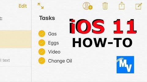 iOS 11 how to use radio buttons on notes for your iPhone and Mac