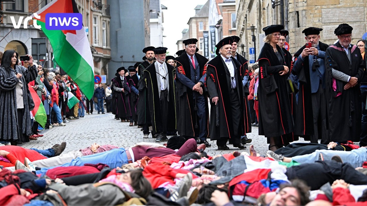 Pro-Palestijnse betogers blokkeren togastoet KU Leuven