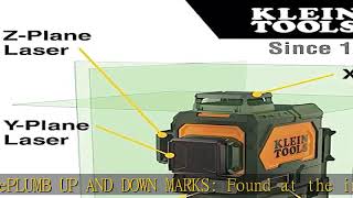 Klein Tools 93PLL Self-Leveling Laser Level, Green 3x360-Deg Planes, Rechargeable Battery, Magnetic