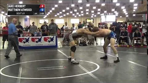 86 kg R2 - Jake Herbert (NYAC) vs Matthew Atwood (...