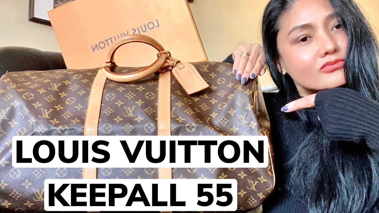 LOUIS VUITTON UNBOXING: Keepall Bandouliere 55 Monogram