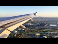 BEAUTIFUL SUNRISE APPROACH | American Airbus A319 Landing at Philadelphia Airport (KPHL)