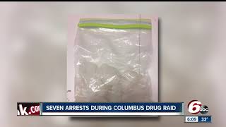 7 arrested, 60K of meth found in Columbus drug bust