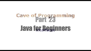 Learn Java Tutorial for Beginners, Part 23  Interfaces