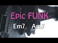 Epic Funky Groove Backing Track (E Minor) 120 Bpm