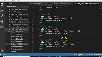 QRCode tutorial   33   cleanup user show - Laravel 5.6 full project course
