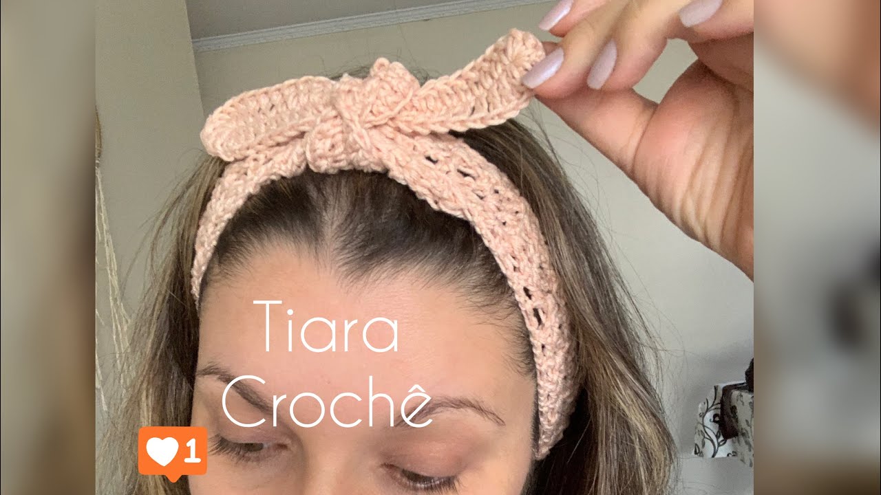 TIARA EM CROCHÊ ROSE CASTILHO