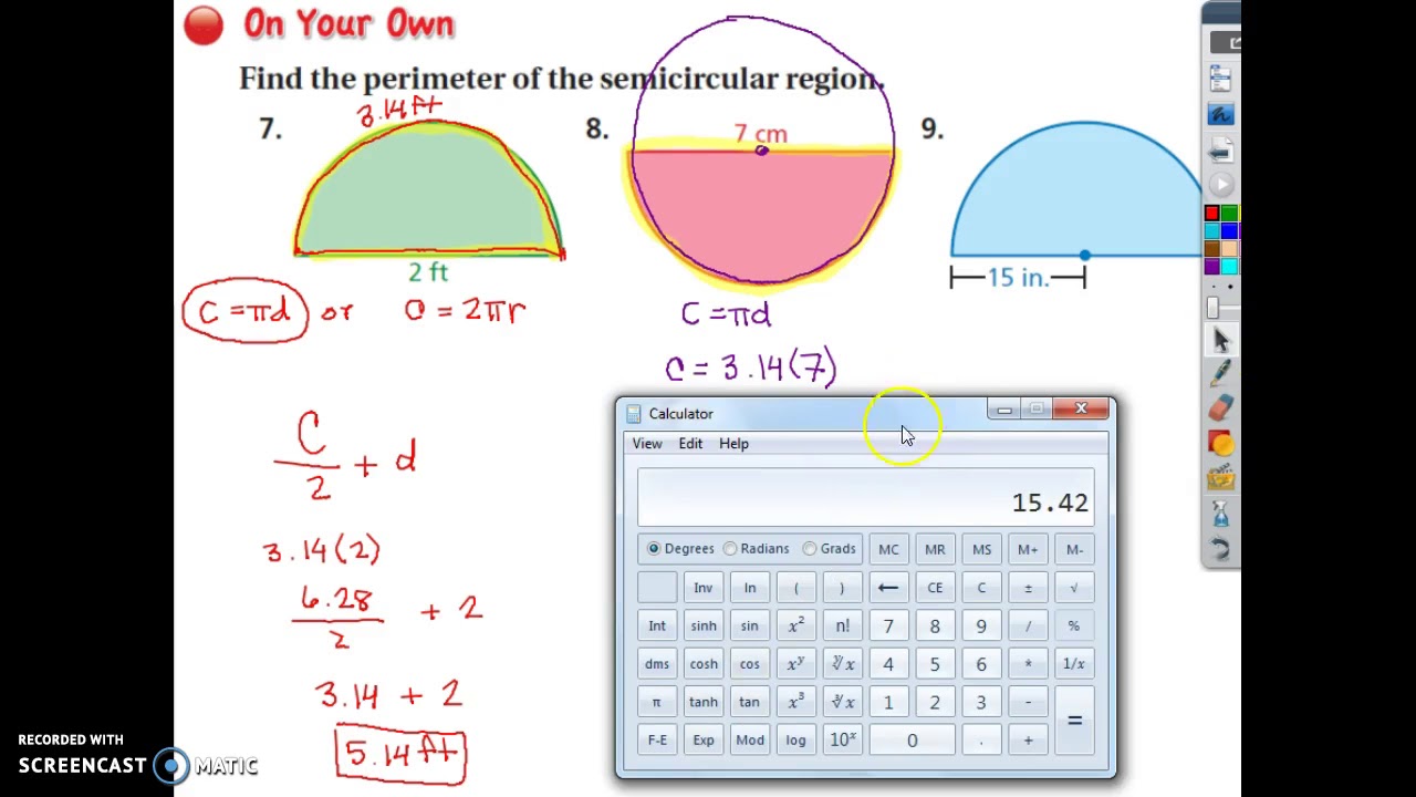 7th Grade 8 1 2 Finding The Perimeter Of A Semicircle YouTube 7th-grade-8-1-2-finding-the-perimeter-of-a-semicircle-youtube