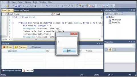 Visual Basic - 45 - ByRef