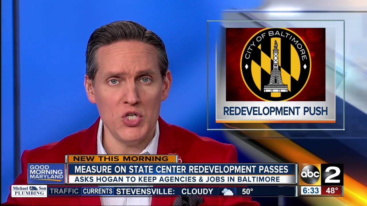 Baltimore City Council passes measure on redevelopment of State Center