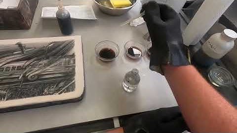 First Etch on a Litho Stone