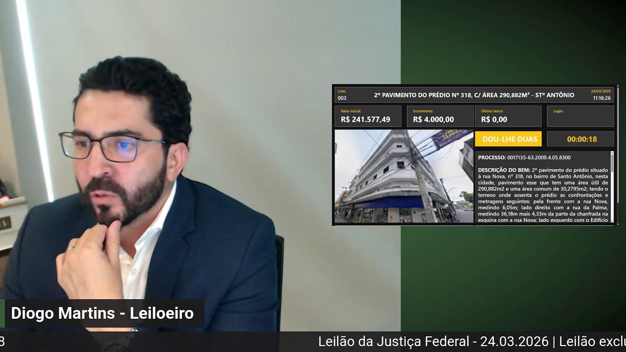 Leilão Unificado JFPE - 24.03.2026 - 10h - Exclusivamente Eletrônico ...