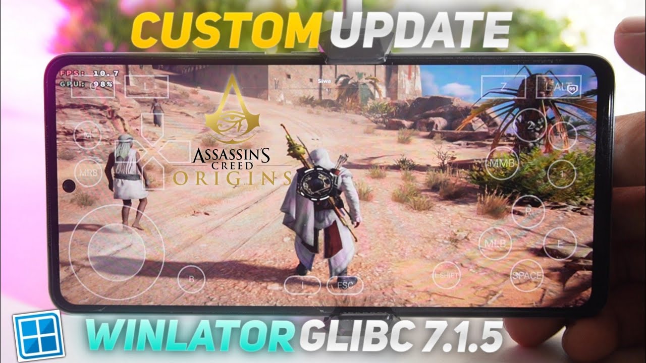 Winlator GLIBC 7.1.5: Assassin's Creed Origins Running on Android! ⚡ Full Setup + Best Settings