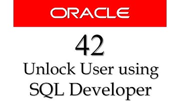 SQL tutorial 42: How to Unlock user using SQL Developer By Manish Sharma RebellionRider