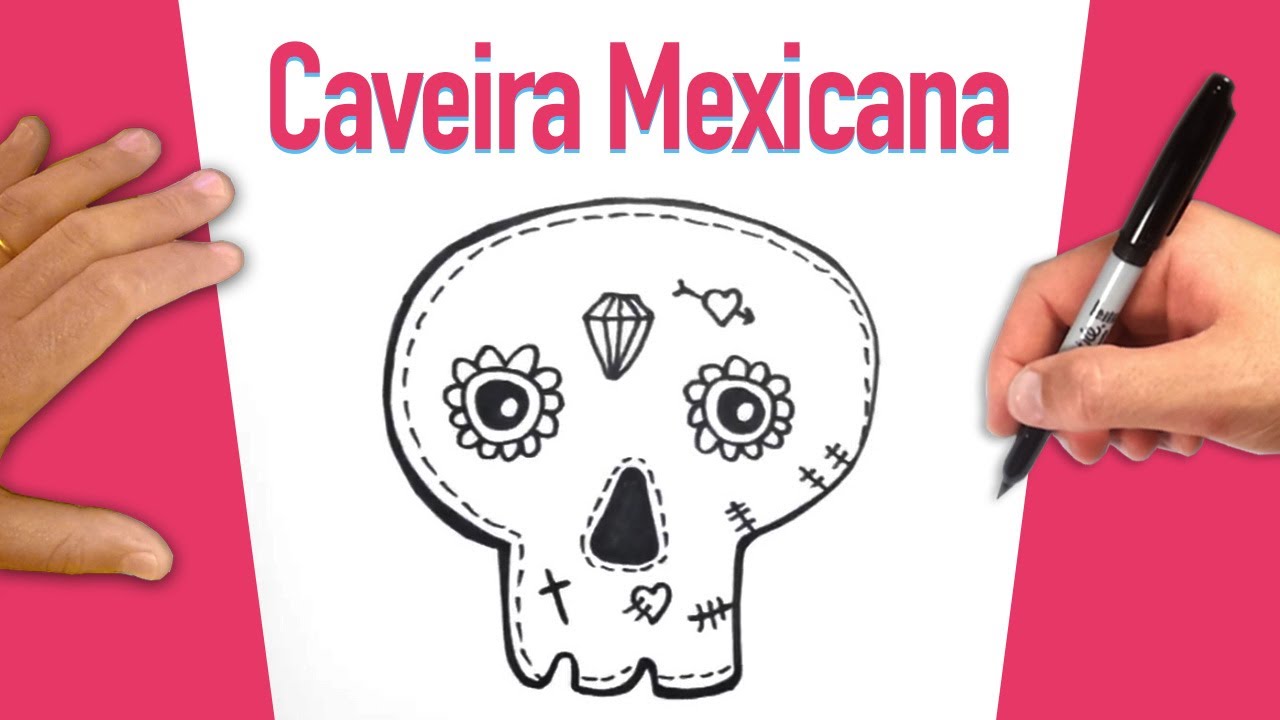 Como Desenhar Caveira Mexicana