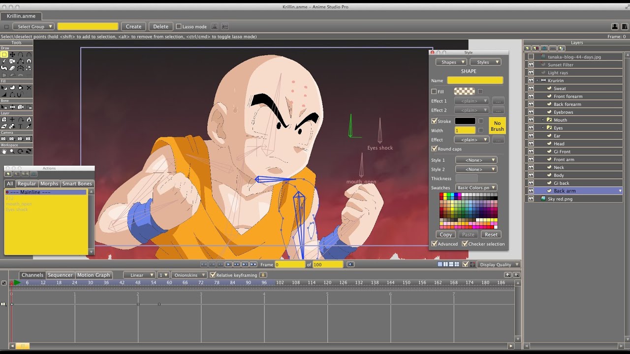 How to Create Anime - DBZ Anime Studio/Moho Tutorial - YouTube