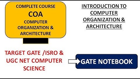 Introduction to Computer Organization & Architecture (Contact @ 8368017658)